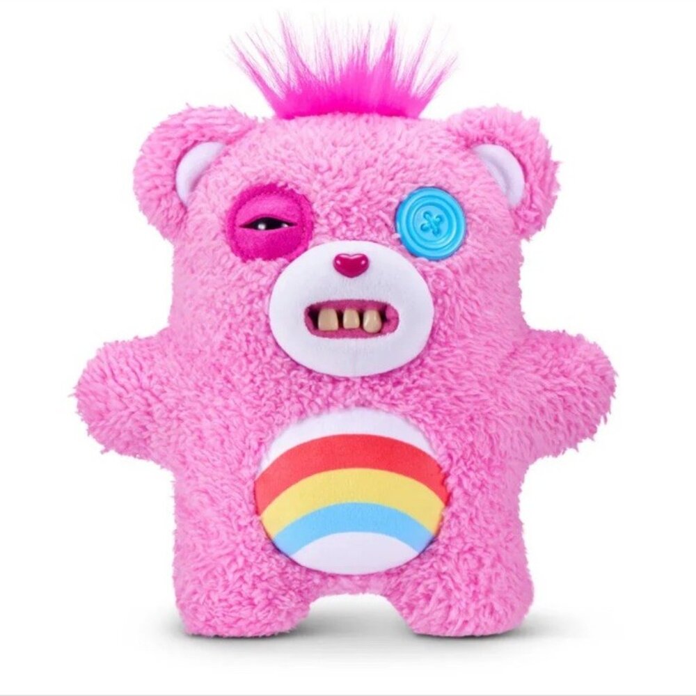 Fuggler x Care Bears 9” CHEER BEAR Funny Ugly Monsters Brand New - Sealed